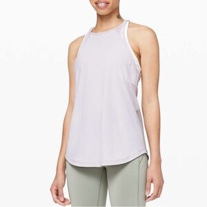 Lululemon Run Off-Route Tank Top Mesh Iced Iris Purple Women’s 6 Activewear
